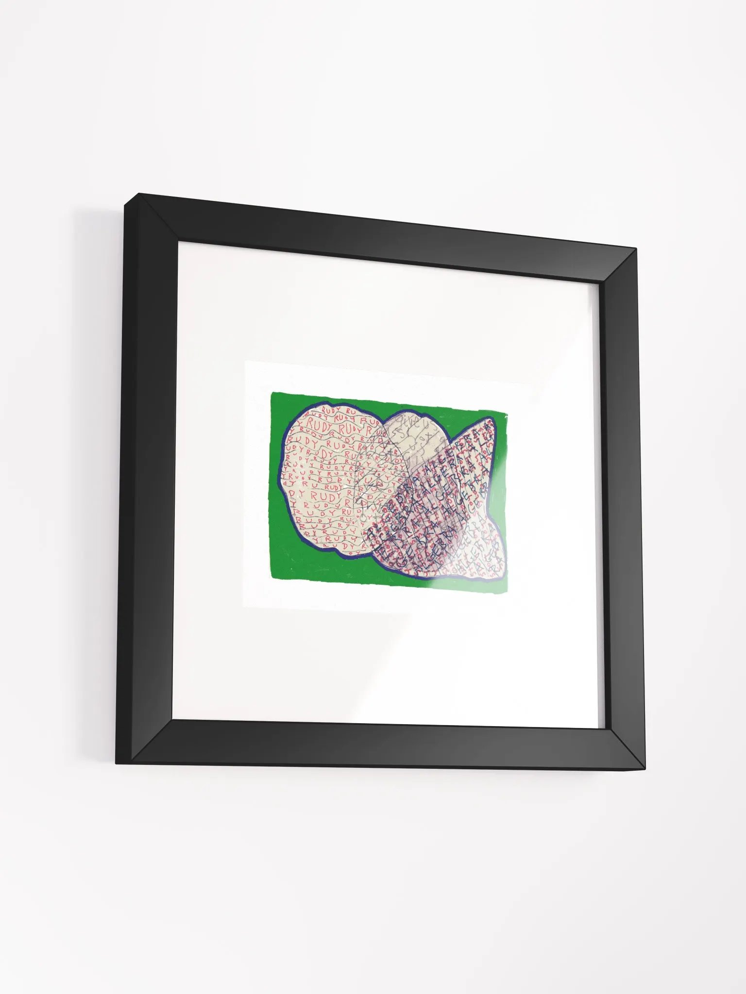rudy give us a shot algebra Panel Card Print Framed product image (1)