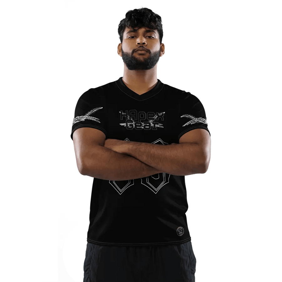 Neffex - Black - Recycled Unisex Sports Jersey - Black HApex Gear Black Logo product image (5)