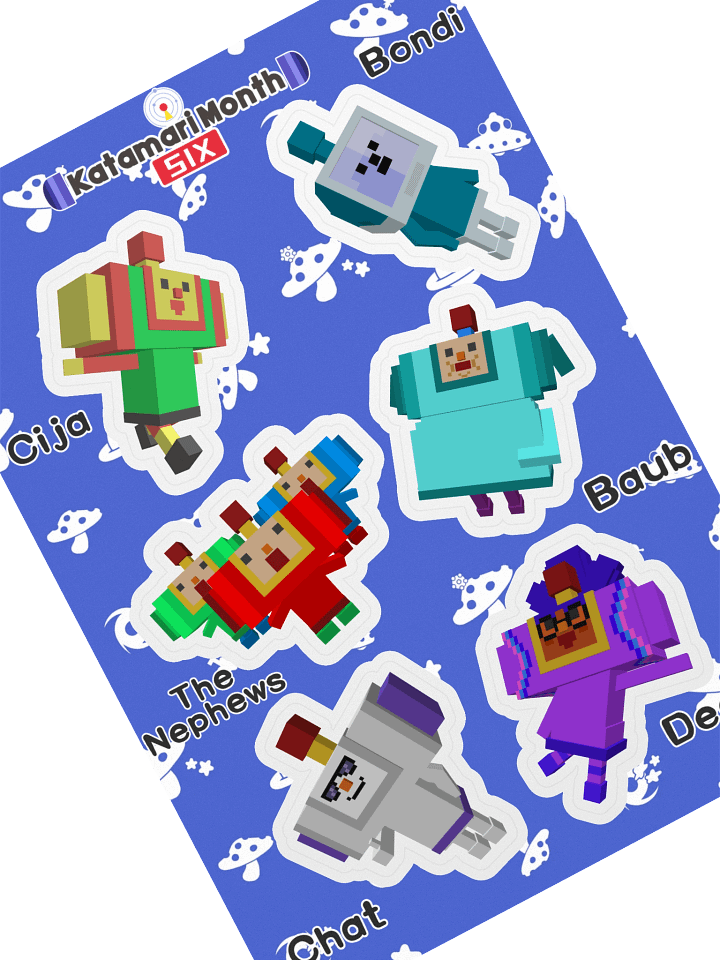 KDM6 OC Cousin Sticker Sheet #5 product image (1)