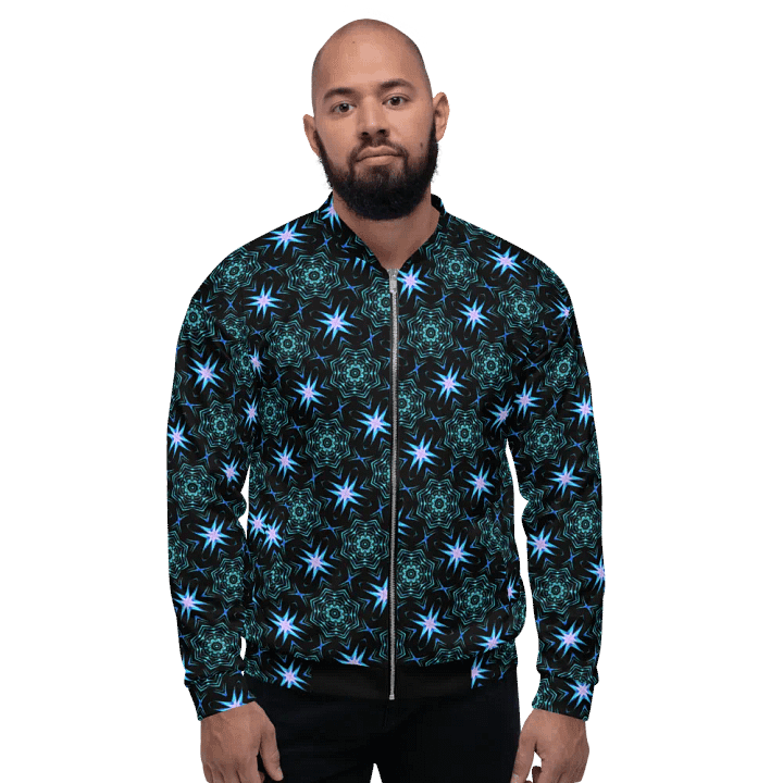 Abstract Repeating Design Unisex All Over Print Bomber Jacket product image (2)