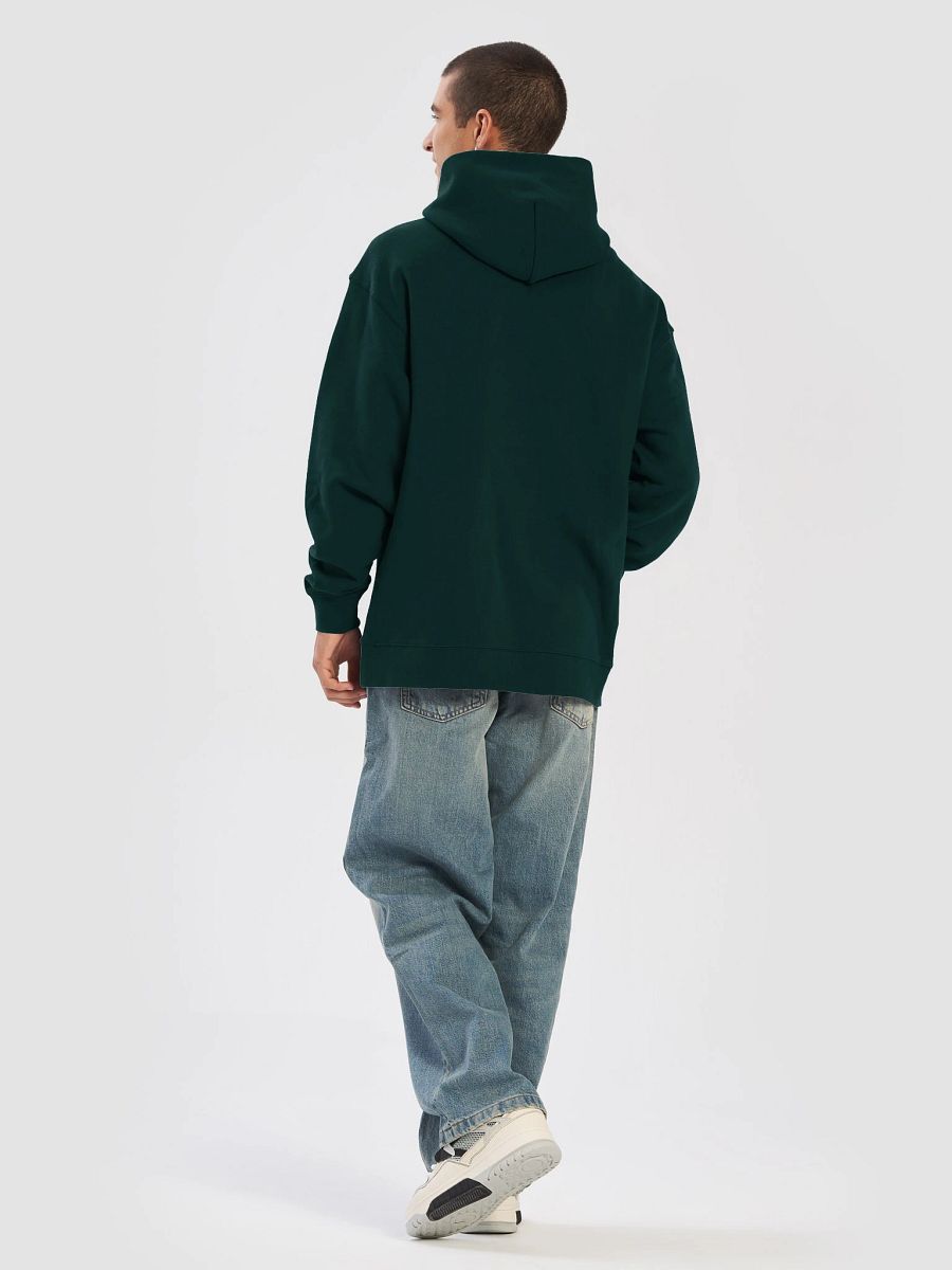 Plain Color Pine Green Hoodie product image (4)
