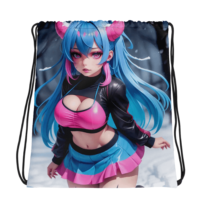 Snowy Anime Allure Drawstring Bag product image (1)