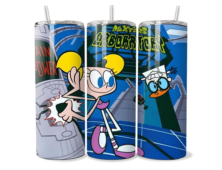 Dexter's Laboratory 20 oz Tumbler – Genius at Work product image (1)