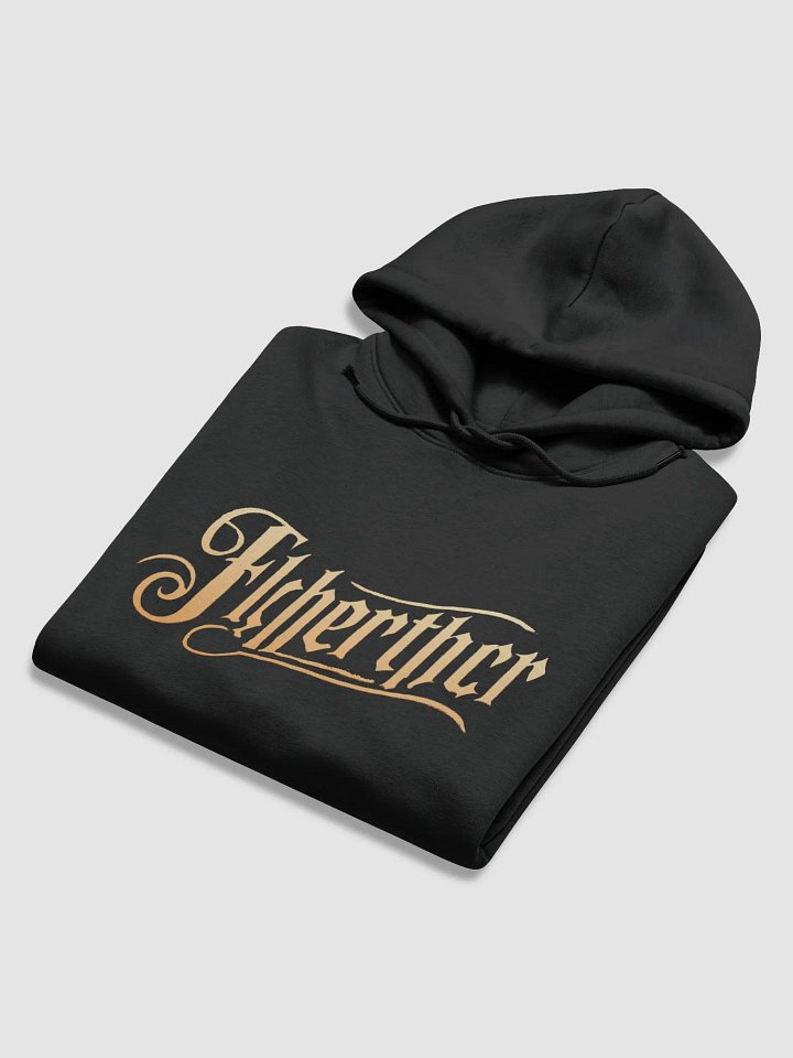Golden Fisherther Ornate Script Hoodie product image (2)