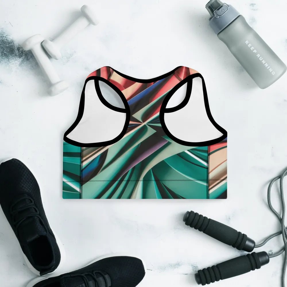TDS Music Padded Sports Bra - Multicolored Abstract Design product image (11)