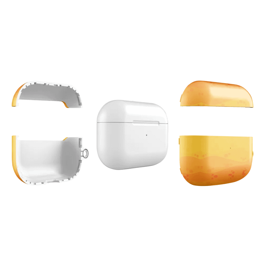 Orange Wave Airpods Case product image (6)