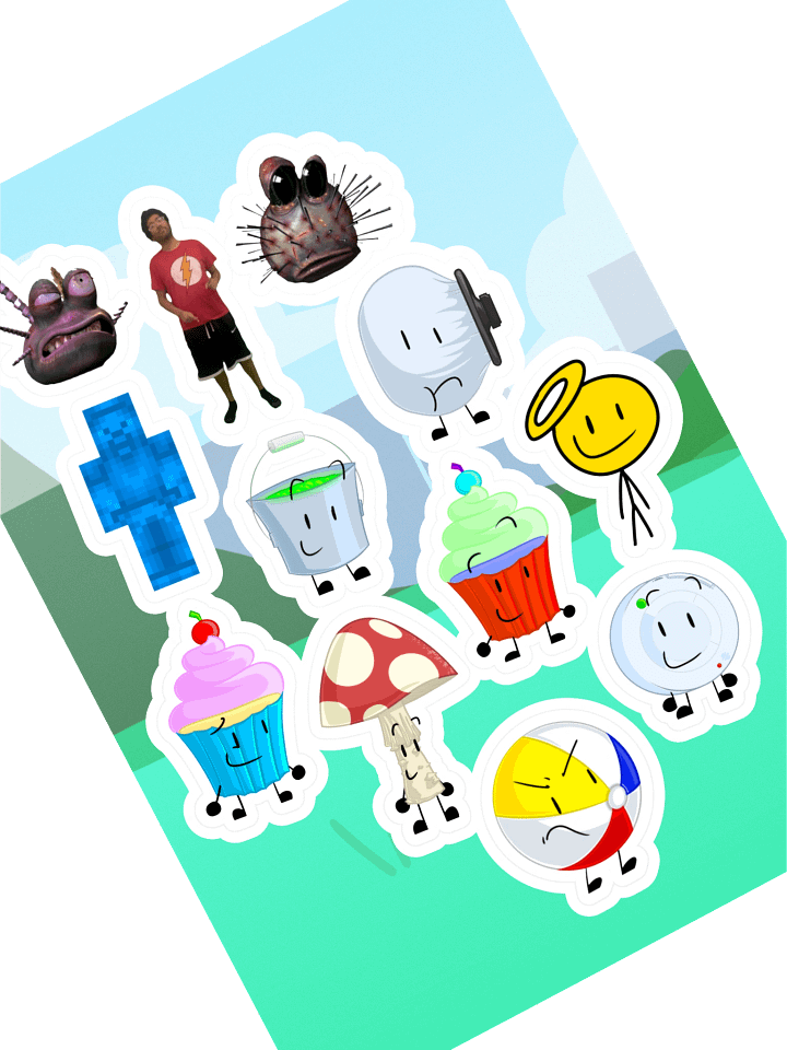 Fuzzle Battle S1 Sticker Sheet product image (1)