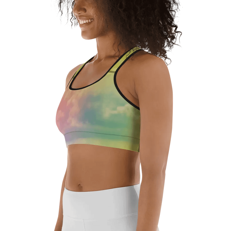 Blur cloud rainbow Design Sports Bra - V12 product image (6)