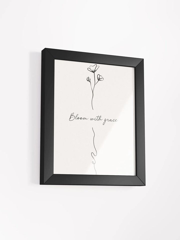 Minimalist Floral Wall Art – Framed Poster for Elegant and Inspirational Decor product image (2)