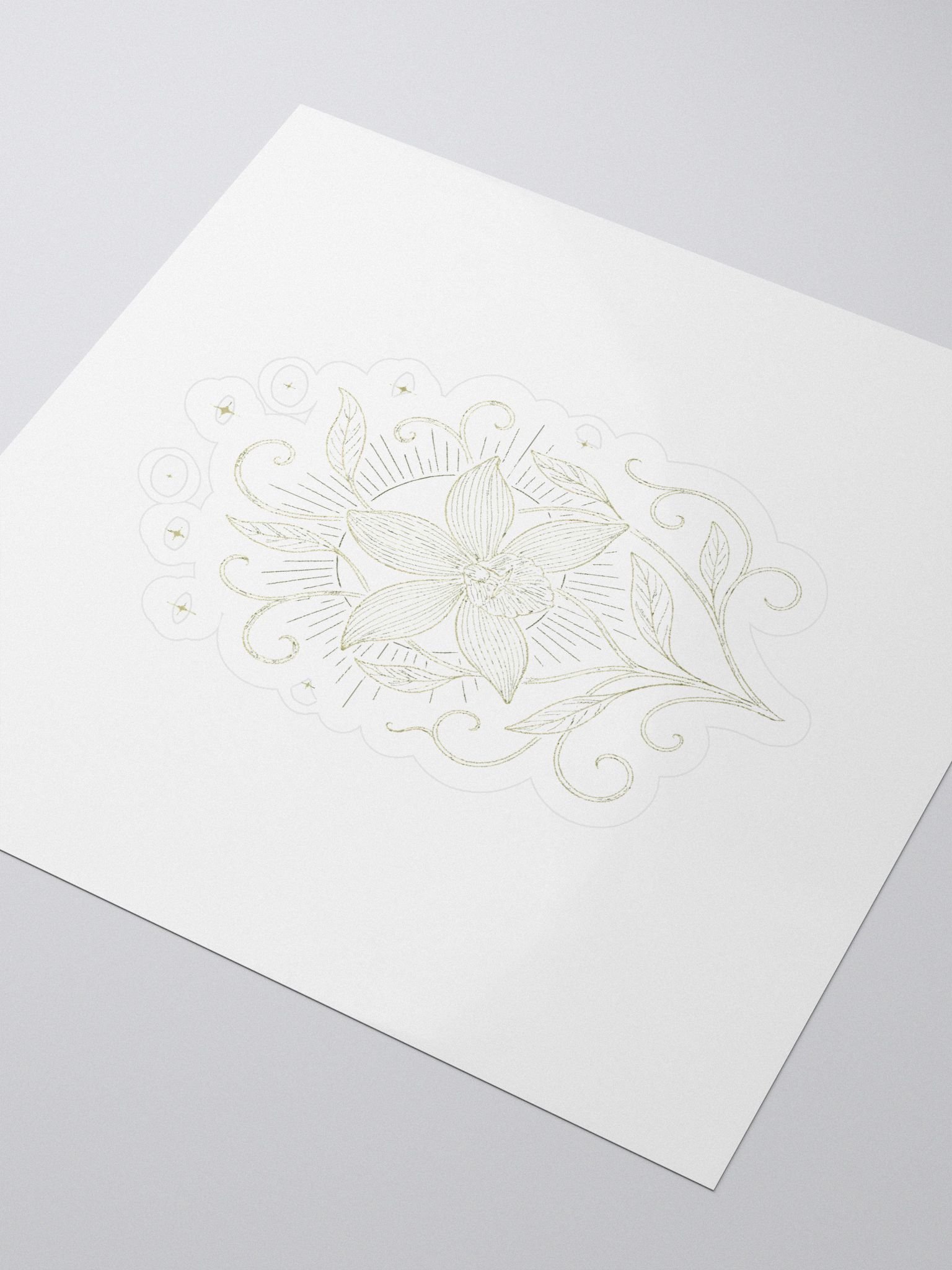 Celestial Orchid Sticker product image (3)