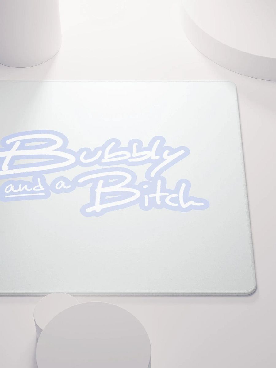 Bubbly and a B*tch (lined design, #BDCAEF) mouse pad product image (5)