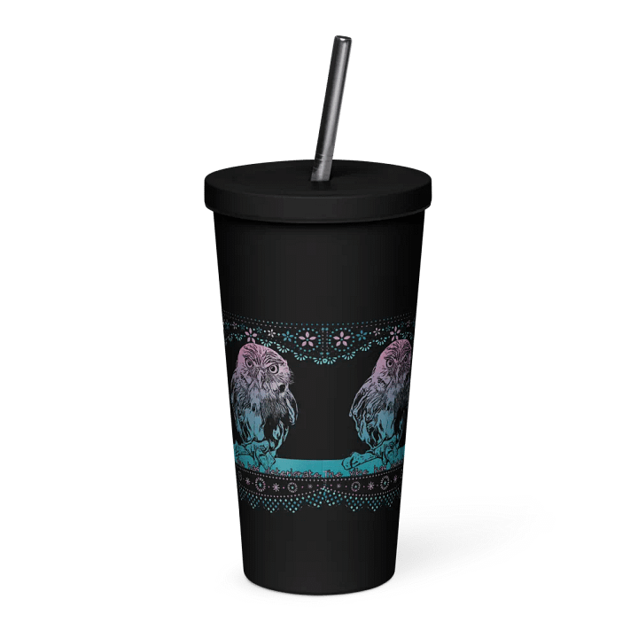 KC, The Vibe (owl), Black Tumbler product image (1)