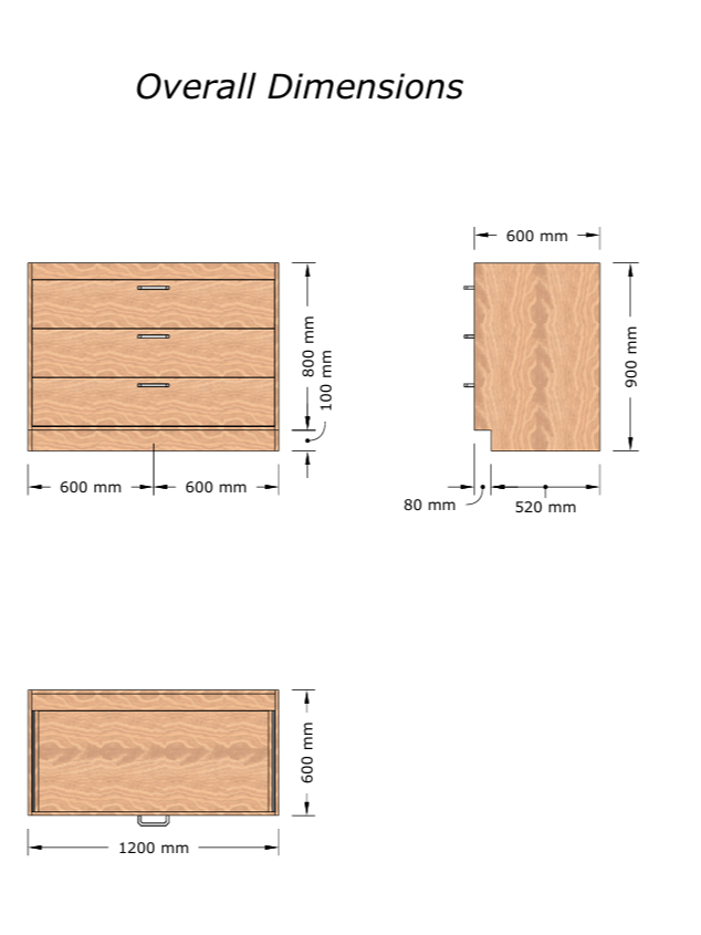 🔥 Workshop Base Cabinet (3-Drawer) — Premium Plans for Serious Storage product image (4)
