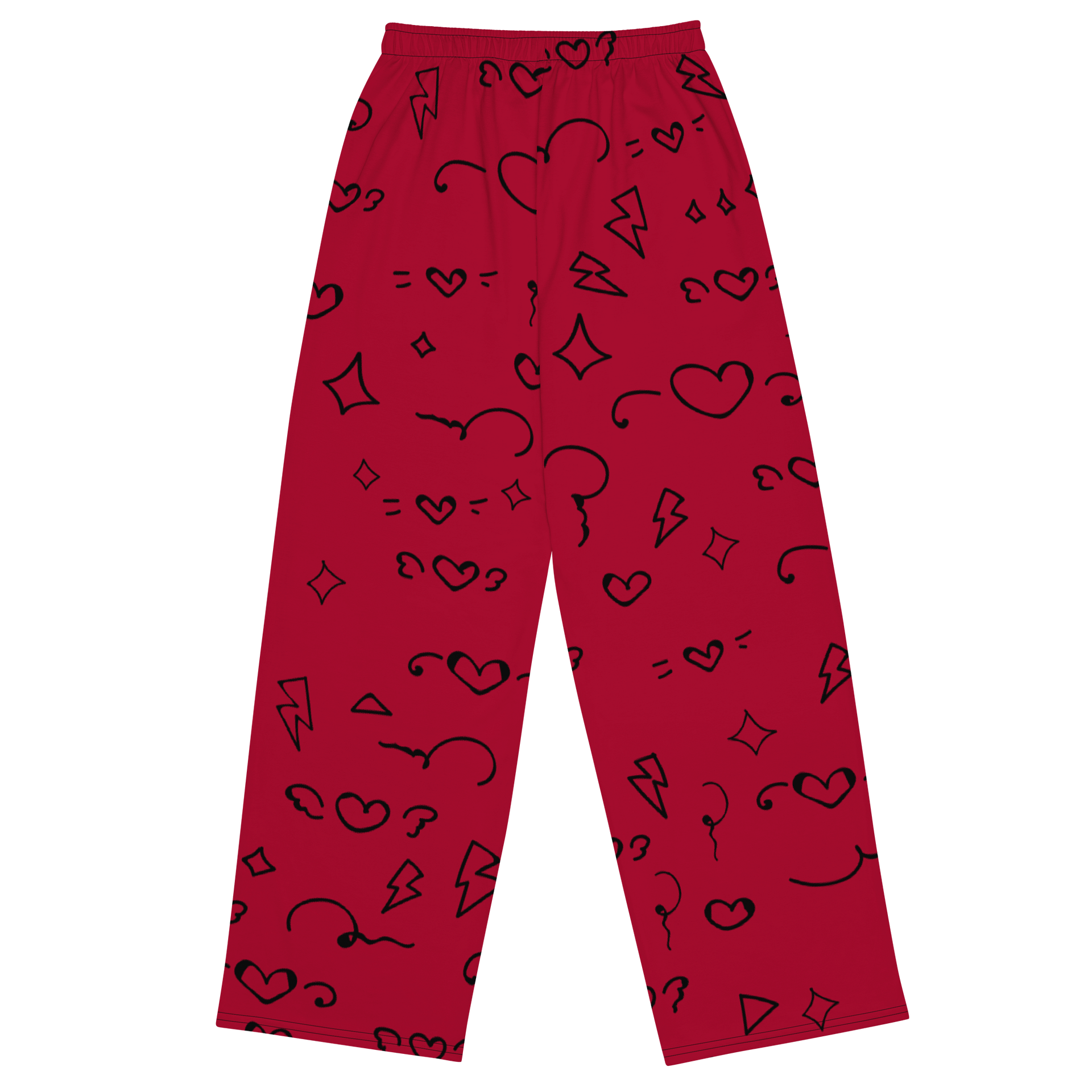 Electric Doodle Unisex Wide-Leg Pants product image (2)