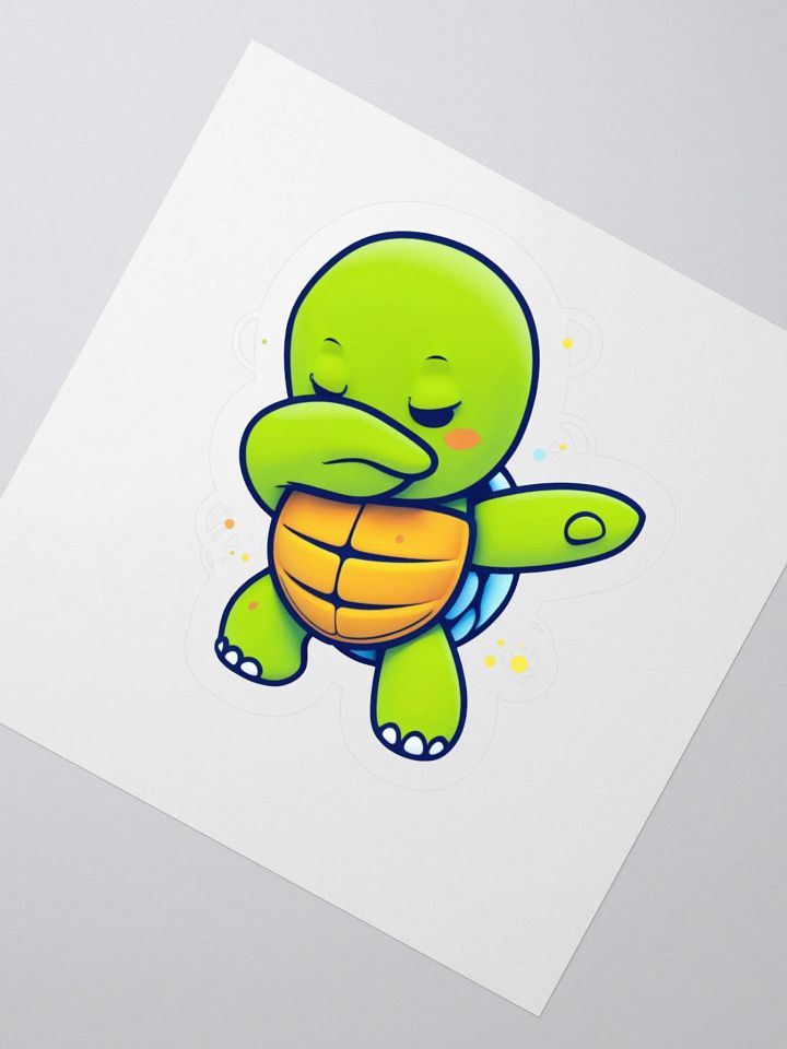 Dabbing Turtle Kiss Cut Stickers product image (5)