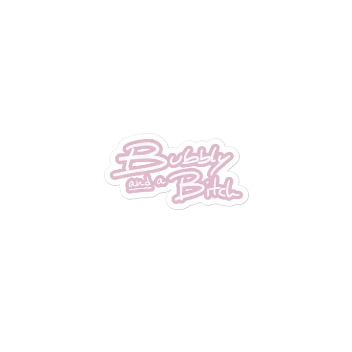 Bubbly and a B*tch (lined design, #E1B9CE) magnet product image (1)