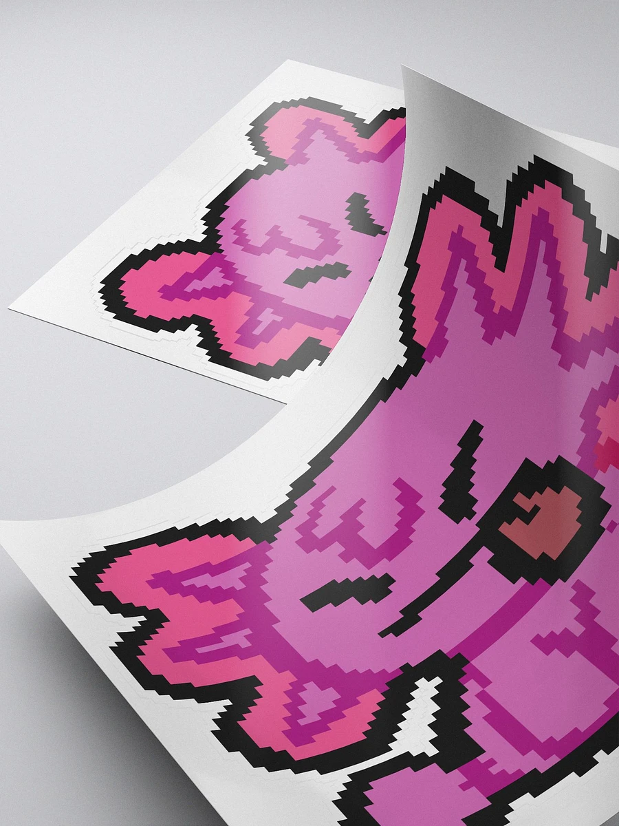 Pitchfork the Plushie | Kiss-Cut Sticker product image (4)