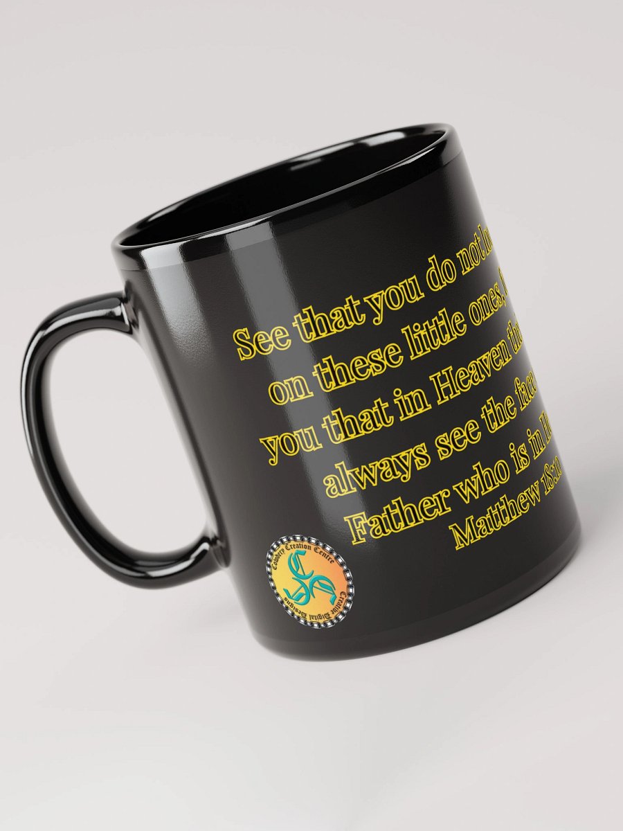 Angels Watch Over Them (Male) Glossy Black Mug product image (3)
