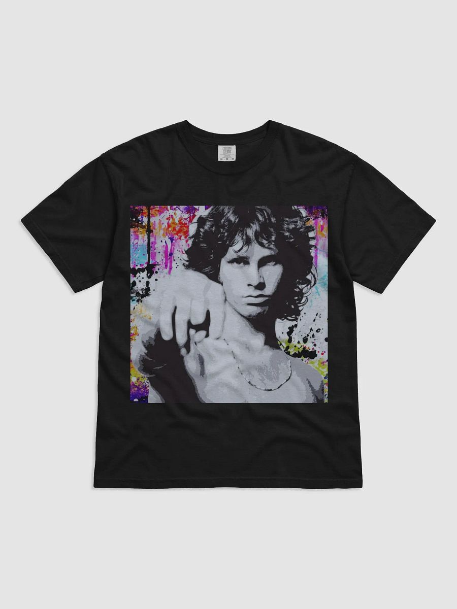 Jim Morrison T-Shirt – Color Splash Art | Black & White Pop Style | The Doors | The American Poet product image (1)