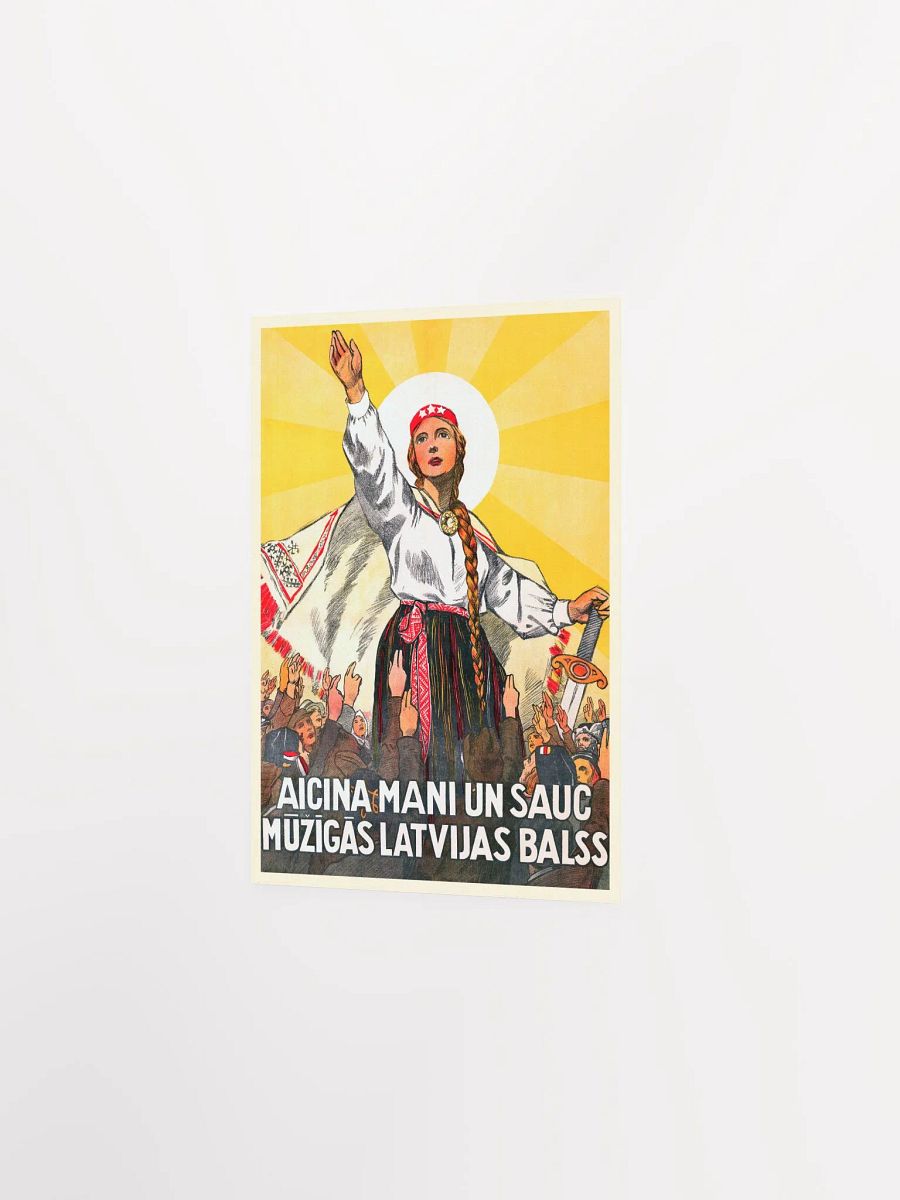 Latvia retro poster, Riga 1930 — retro travel poster, vintage travel wall art, propaganda poster, patriotic art product image (7)