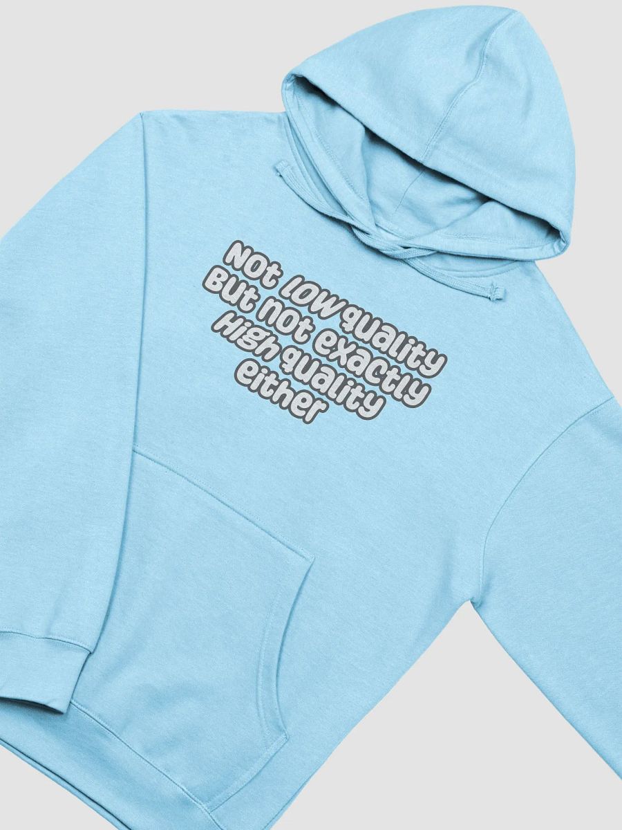 Not Low Quality Mid-Weight Unisex Hoodie - pastel colours product image (9)