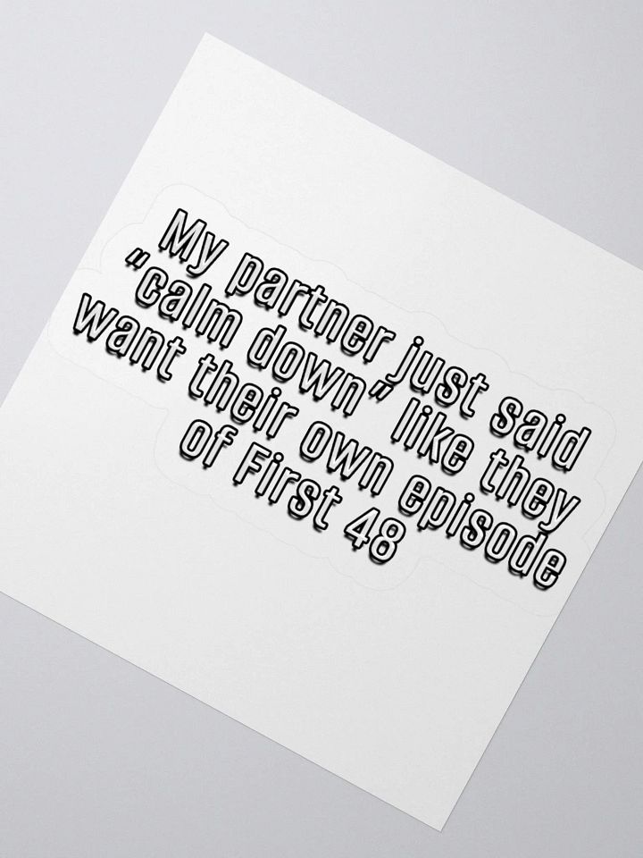 Calm Down Sticker product image (4)