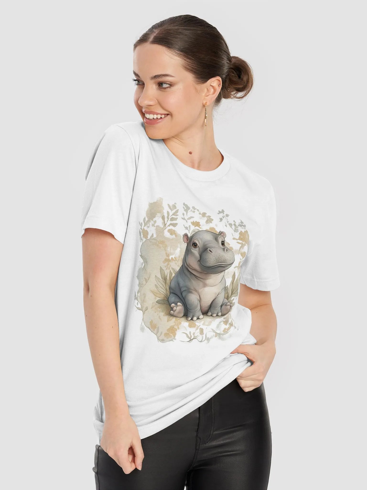 Whimsical Hippo Tee product image (8)