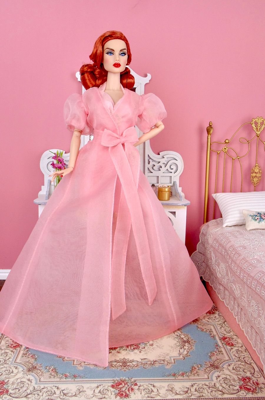 Pretty Peignoir OOAK fashion for 12” fashion dolls product image (6)