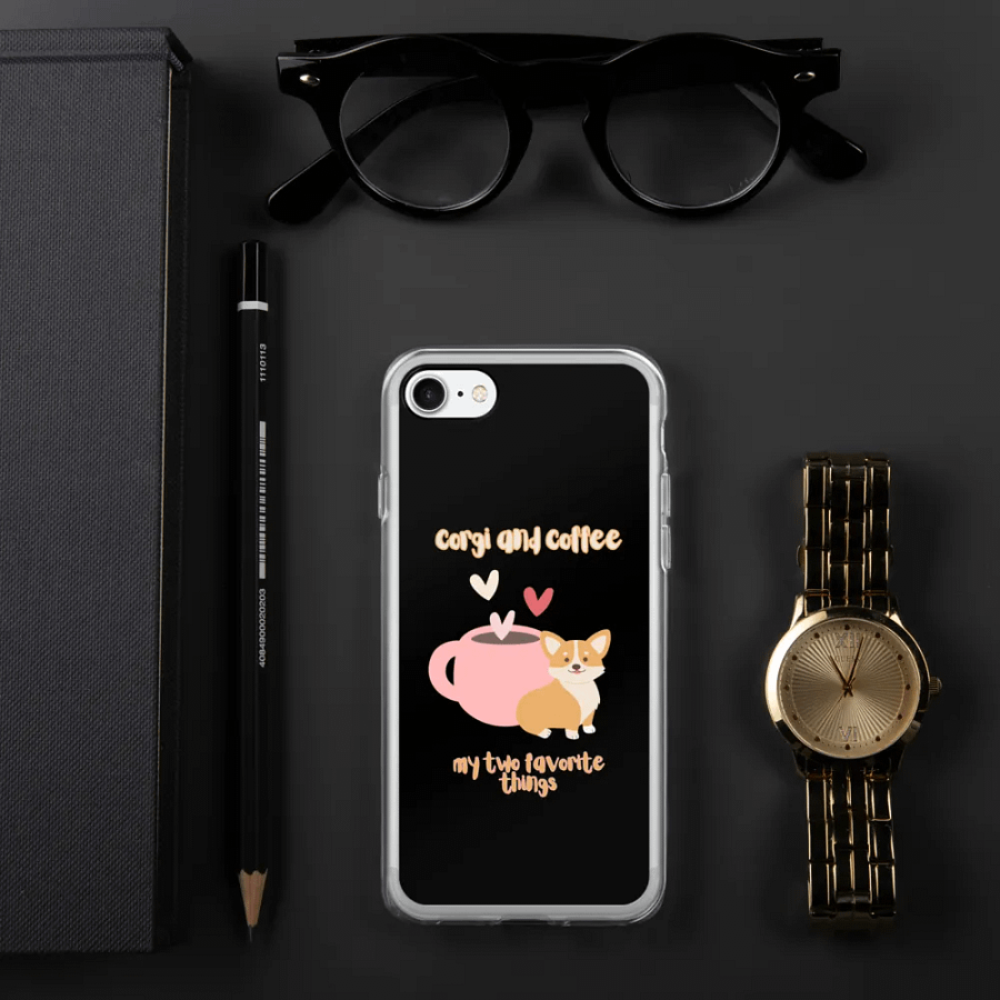 Corgi & Coffee Love iPhone Case product image (3)