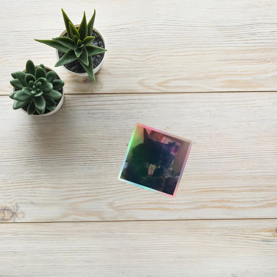 Yawning Kyle Holographic Sticker Sheet product image (10)
