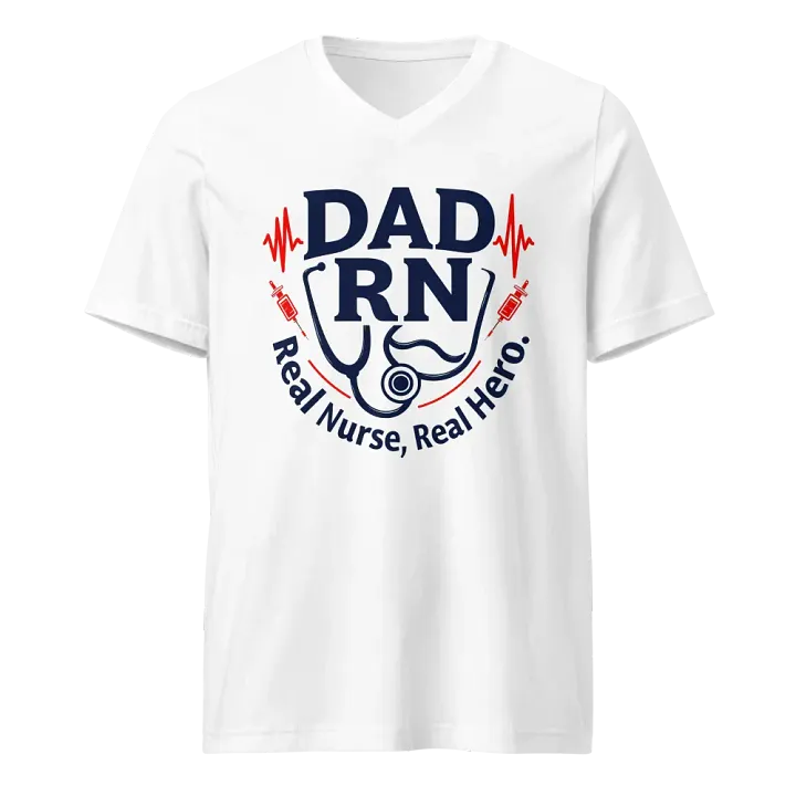 Real Nurse, Real Hero V-Neck Tee product image (1)