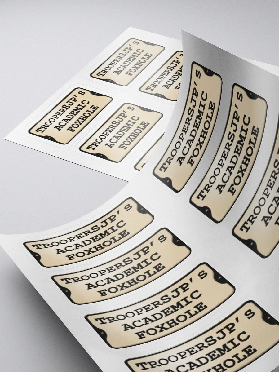 Academic Foxhole Stickers product image (3)