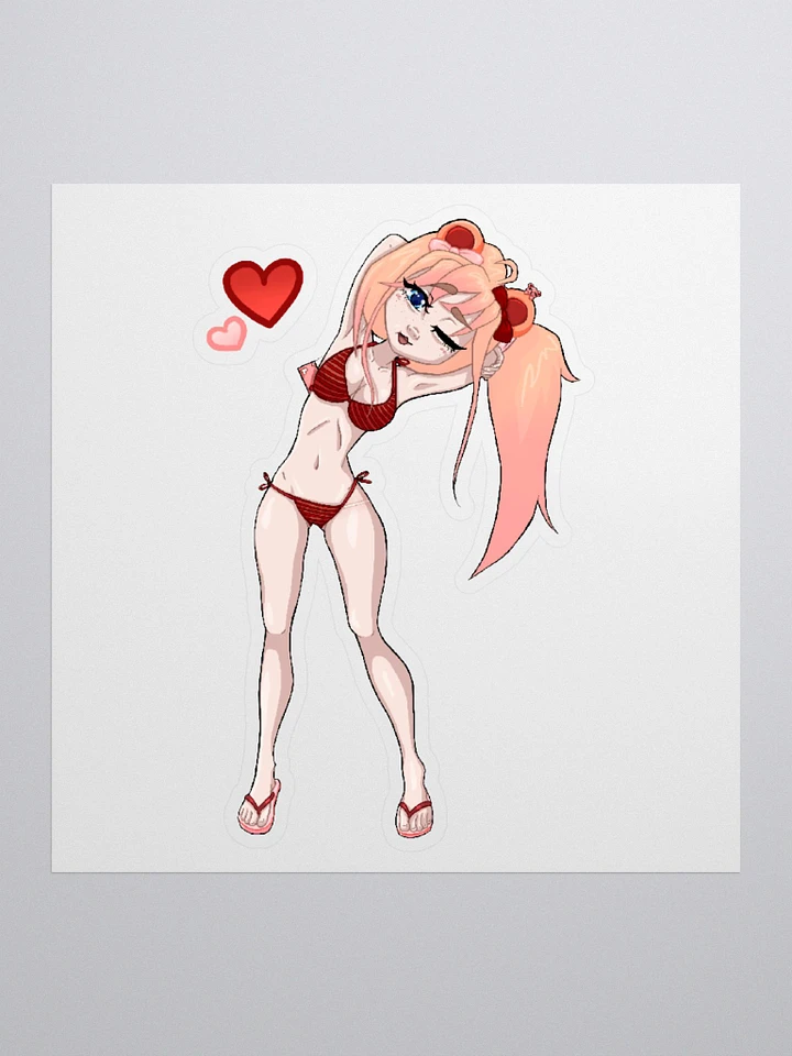 Valentine Bikini Teddy Sticker product image (2)