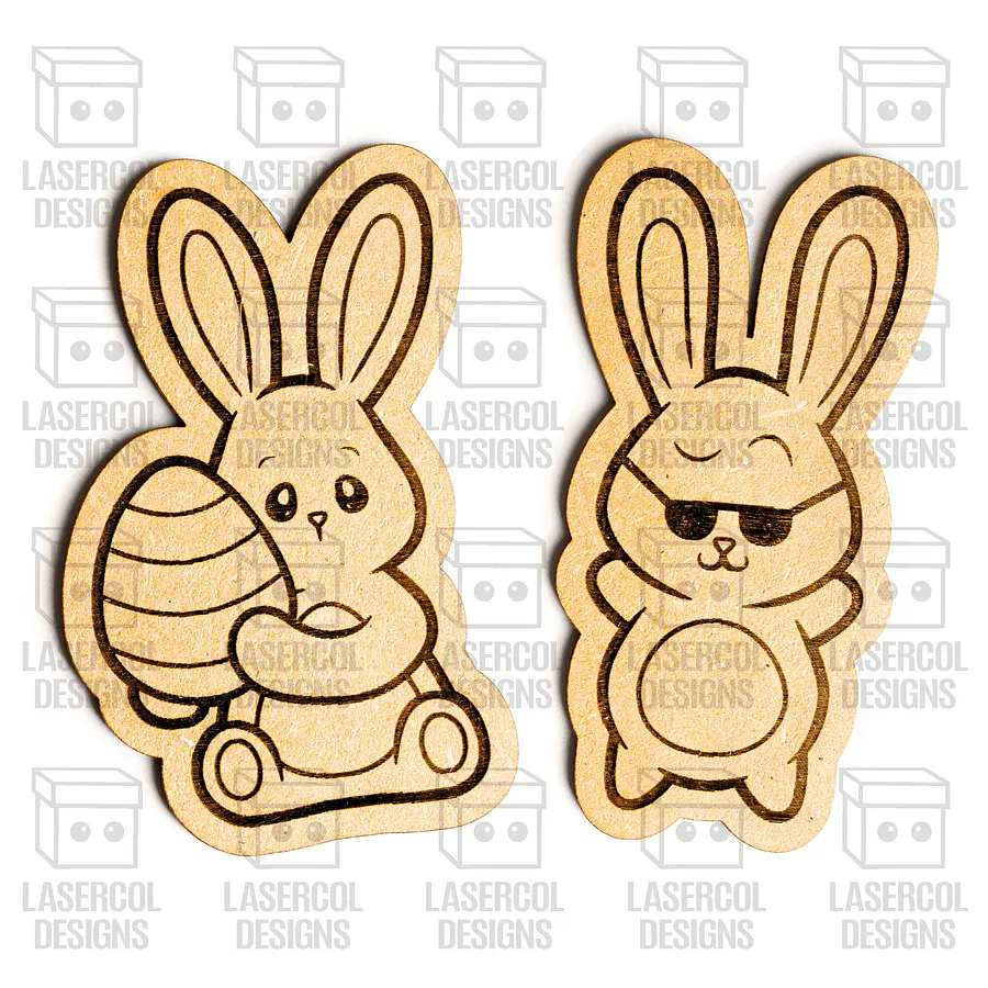 Easter Bunny Paint Kit DIY Cut Outs Set 5 - Laser Cut Files product image (8)