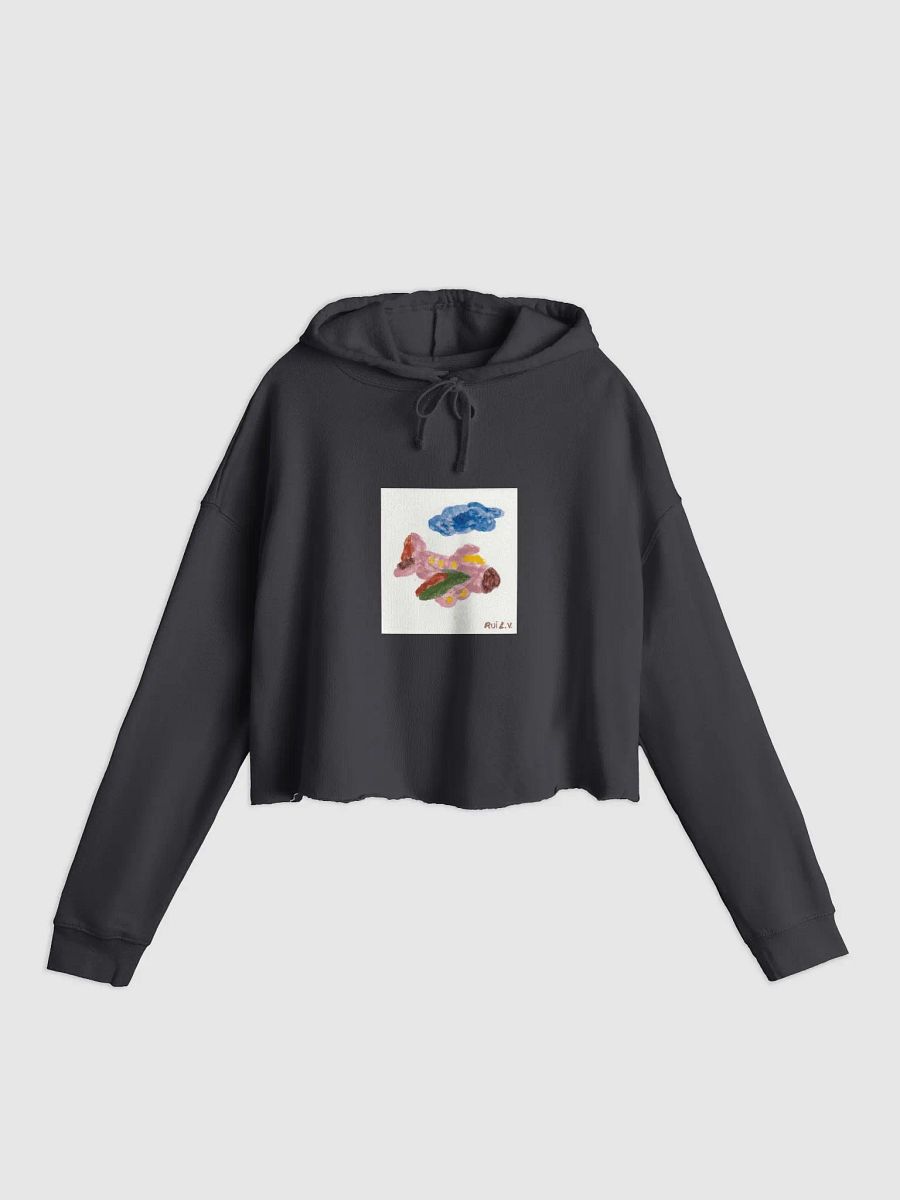 Kid Airplane (Independent Trading Co. Women’s Lightweight Cropped Hoodie) product image (2)