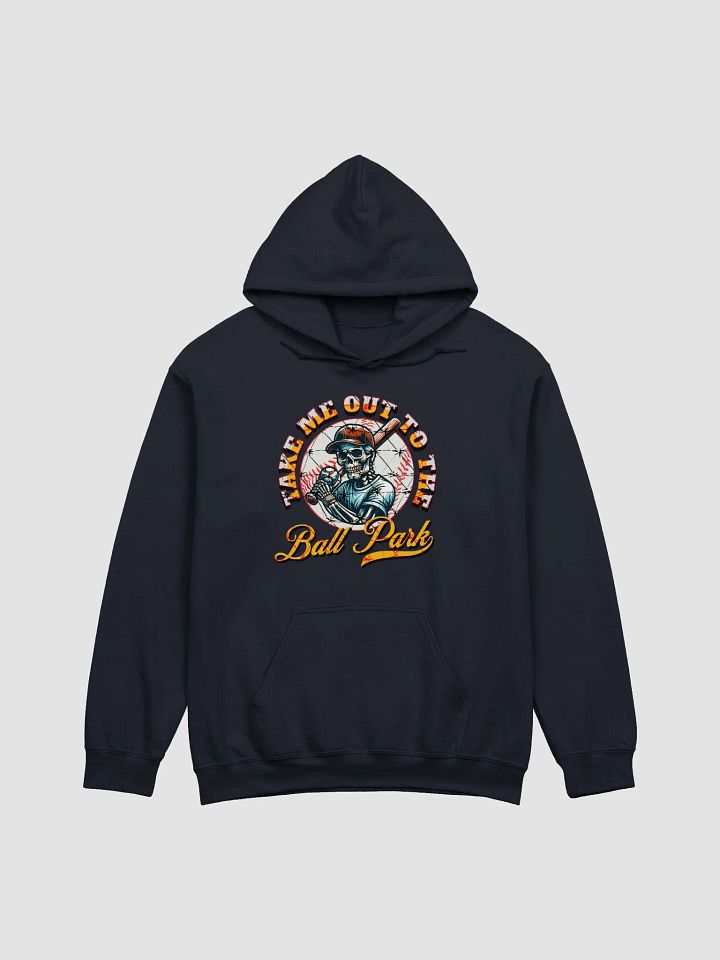 Take Me Out To The Ball Park Baseball Skeleton Player Hoodie product image (13)