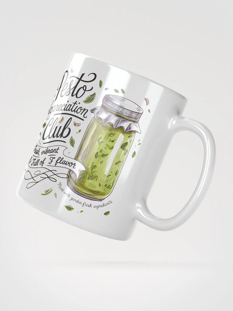 Pesto Appreciation Club White Glossy Mug product image (3)