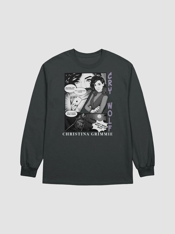 Cry Wolf Comic - Long Sleeve Black Tee product image (2)