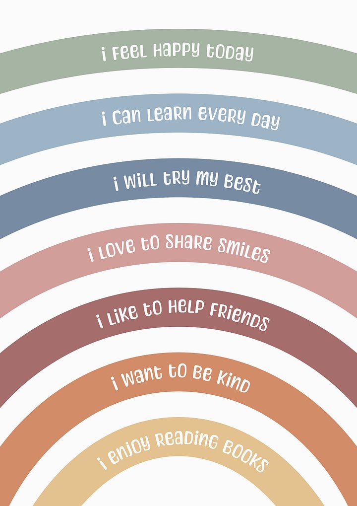 Daily Affirmation Wall Art Poster product image (1)
