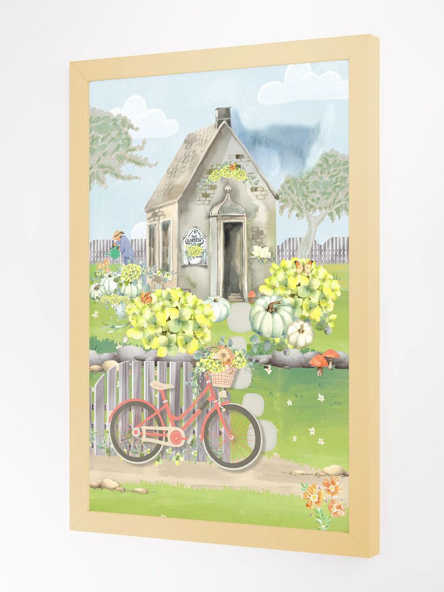 Happy Autumn English Pumpkin Garden Print 1 product image (3)