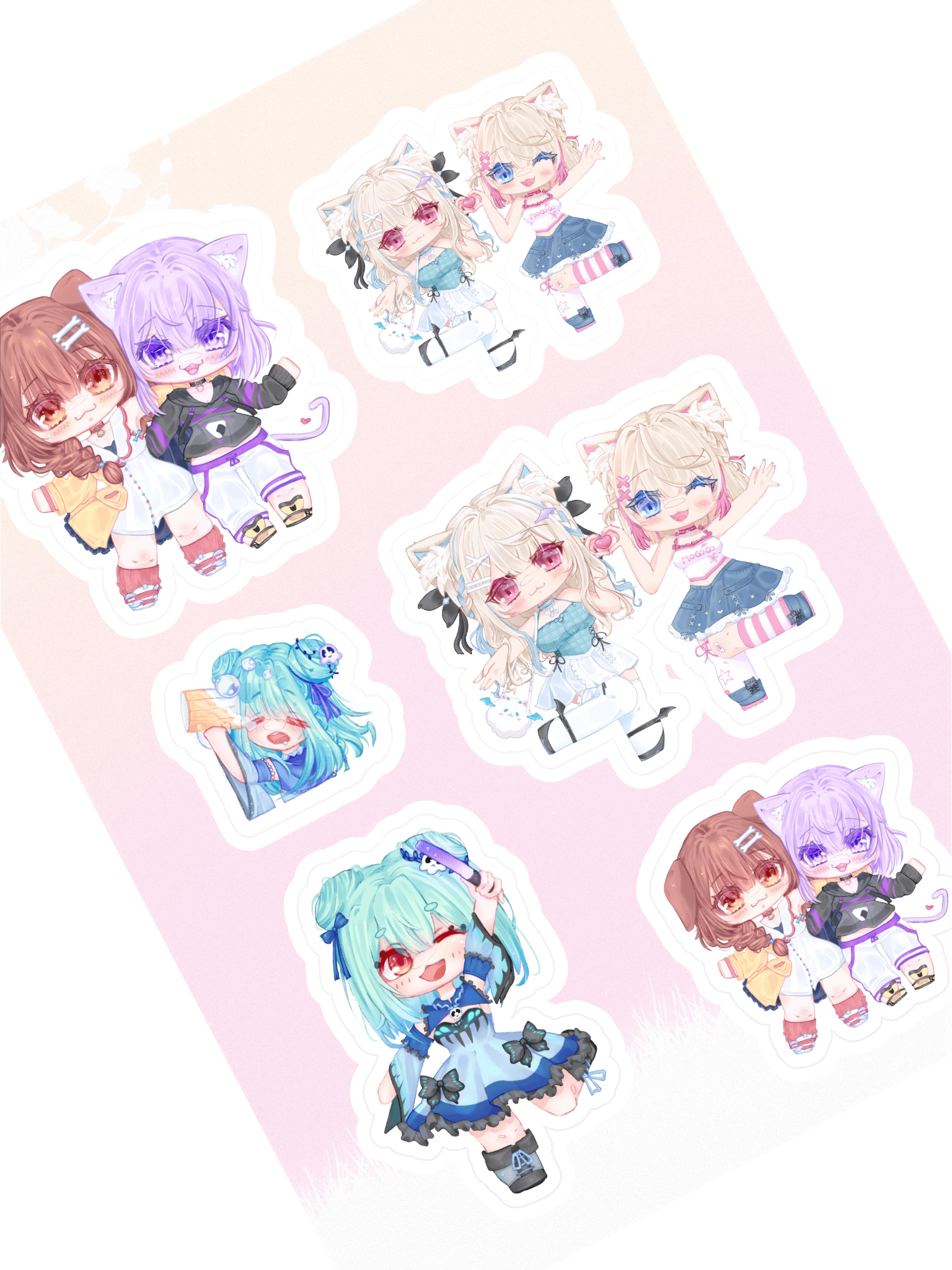 Holo Oshi sticker sheet product image (1)