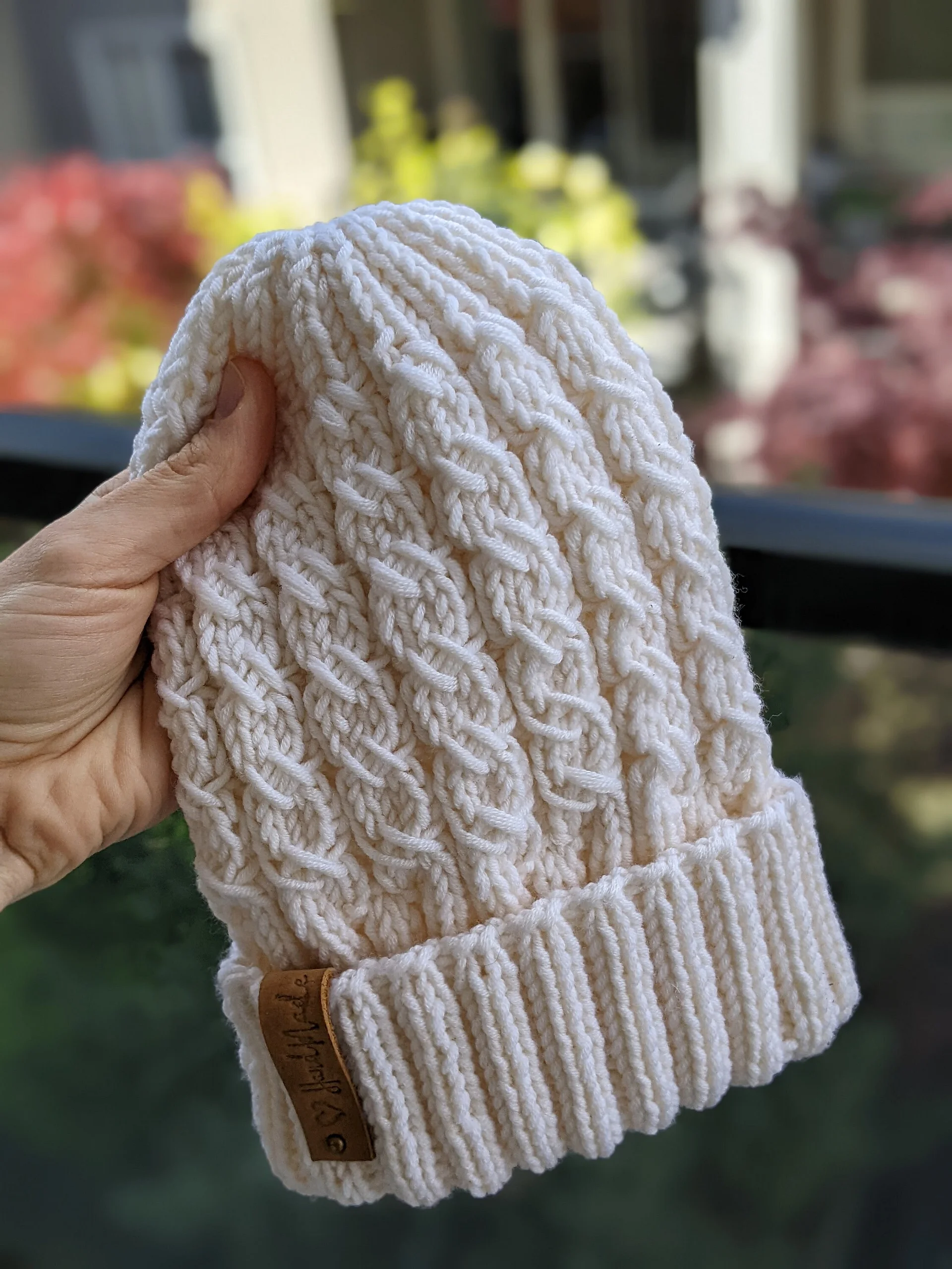 Knit Lunar Cable Hat Pattern product image (4)