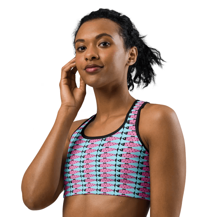 Fish design - Longline Sports Bra product image (2)