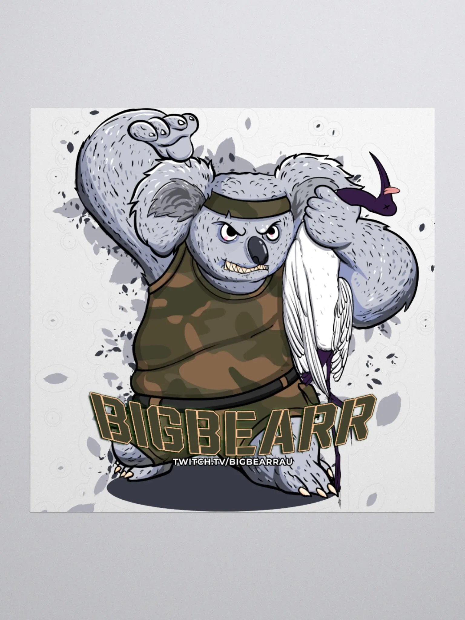 Camo Koala Sticker product image (2)