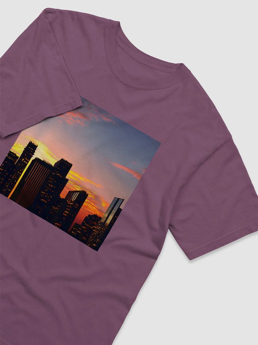City Lights Ignite: Sunset Skyline T-Shirt product image (31)