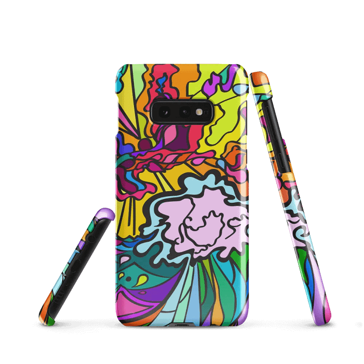 Vibrant Swirls Snap Case – Wave at Sunset product image (1)