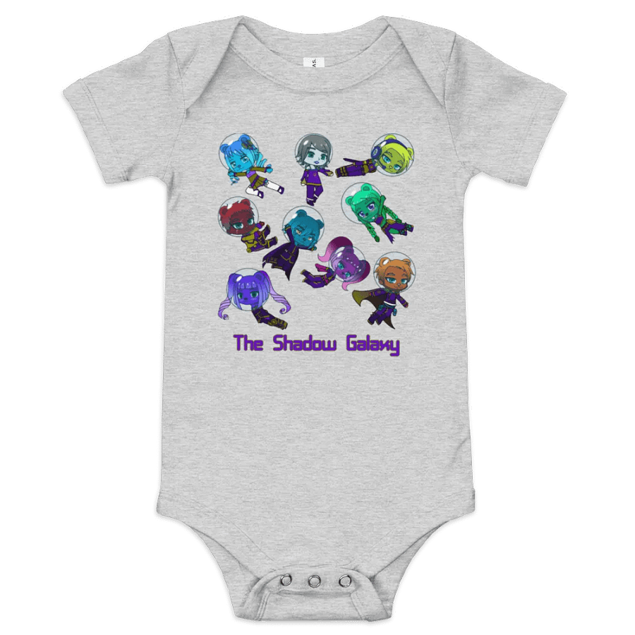 The Shadow Galaxy (Floating Shadow Bears) - Baby short-sleeved one piece product image (1)
