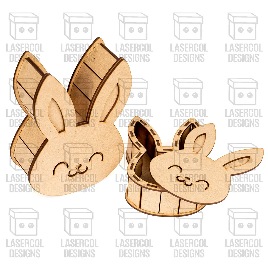 Easter Bunny Shaped Boxes Set 4 - Laser Cut Files product image (6)