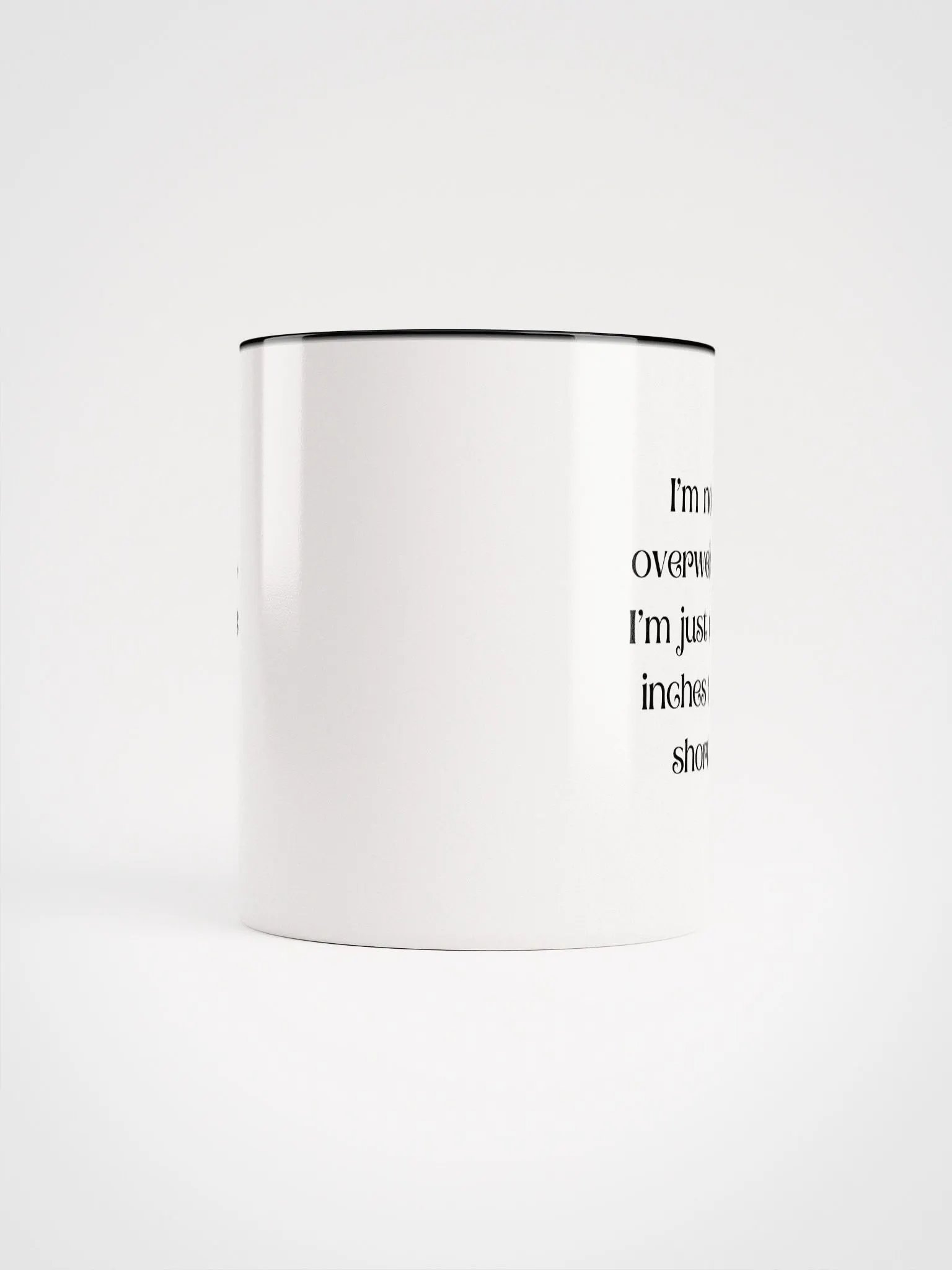 I'm Not Overweight Ceramic Mug product image (5)