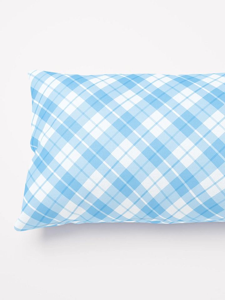 Blue/White Check Plaid Pillow product image (2)